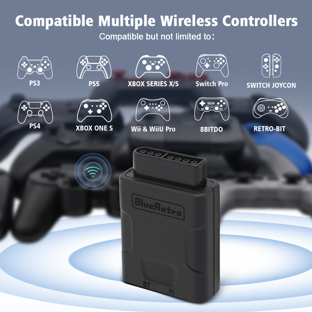 Retro Gaming Raspberry Pi - Adaptor Pengontrol nirkabel Blueretro retro scaler
