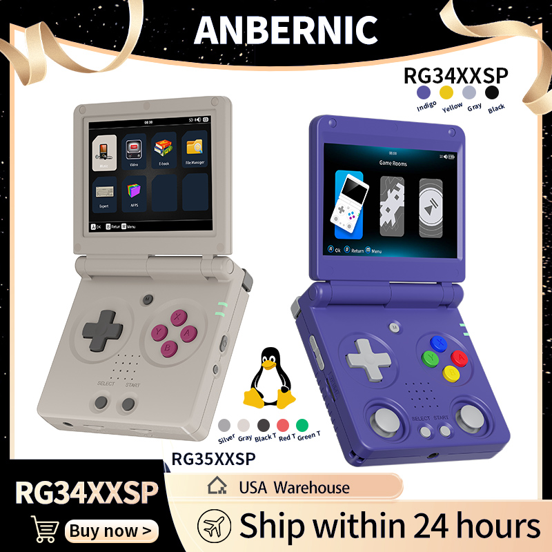 Retro Gaming Tablet - Anbernic RG34XXSP RG35XXSP Konsol Game Genggam