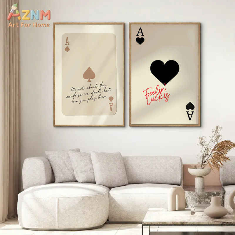 Retro Game Card - AZNM Ace of Spades Feeling Lucky