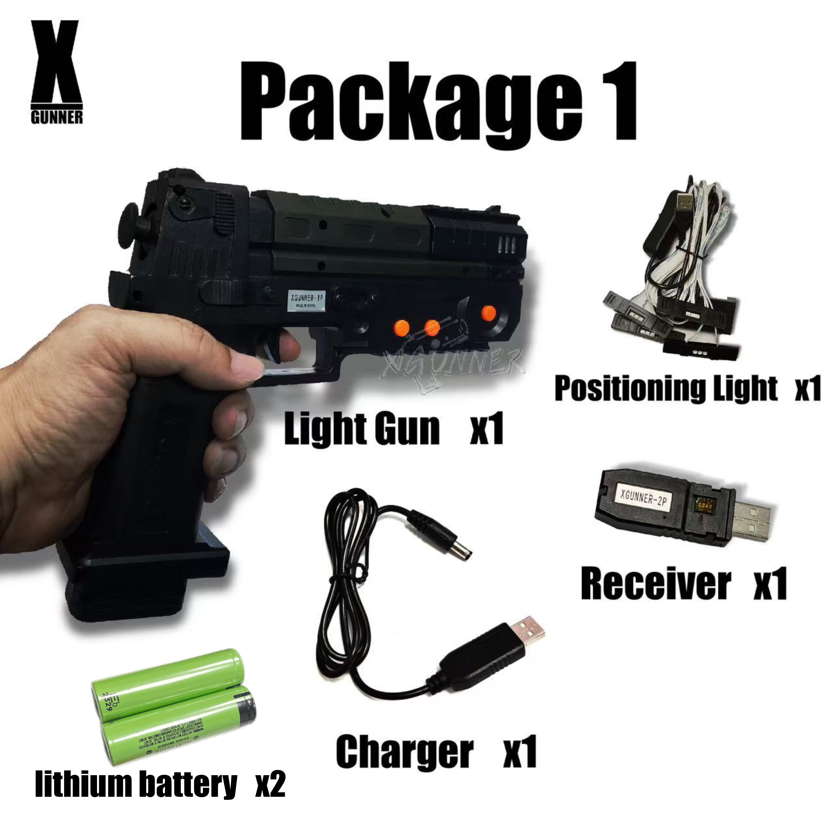 Retro Gaming Gun - X-GUNNER XGUNNER 2.4G Wireless Gaming Light