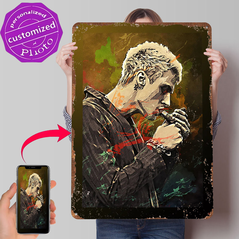 Retro Gaming Gun - Poster Timah Machine Gun Kelly Seni