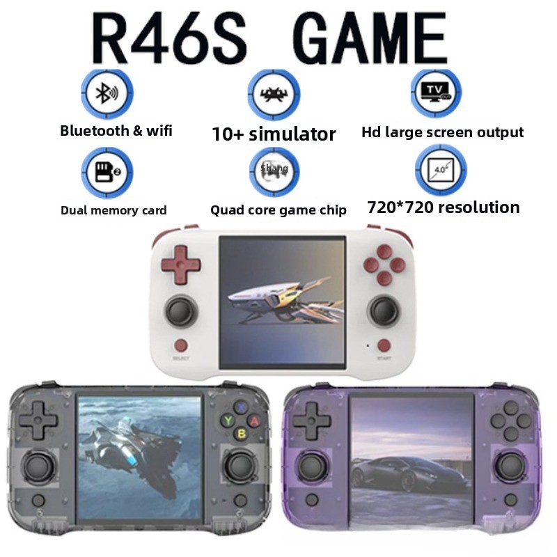 Retro Handheld Console - Konsol Game Genggam Retro R46S Asli