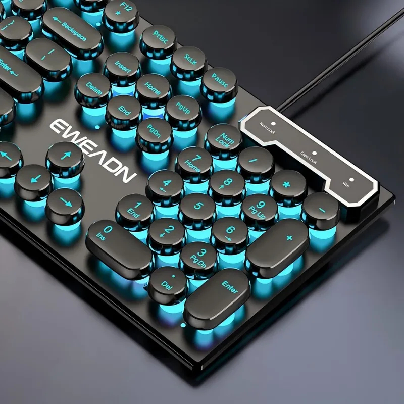 Retro Gaming Keyboard And Mouse - Set Keyboard dan Mouse Retro Punk