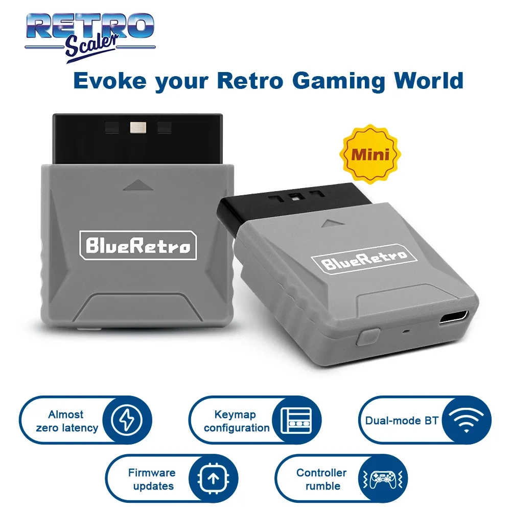 Retro Gaming Raspberry Pi - Adaptor penerima Blueretro Mini untuk PS1