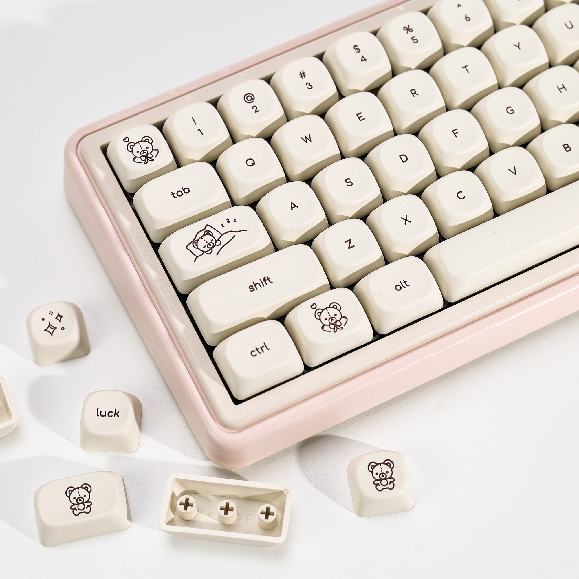 Retro Gaming Style - KBDiy Cute Bear Tales Keycaps Retro