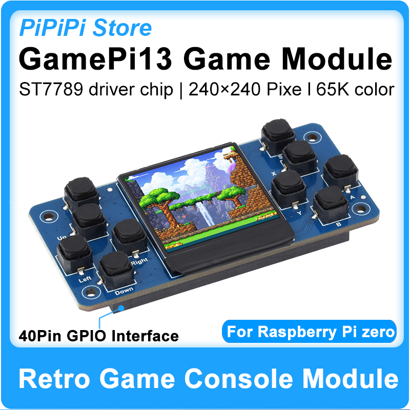 Retro Gaming Raspberry Pi - Modul Konsol Game Retro GamePi13 Layar