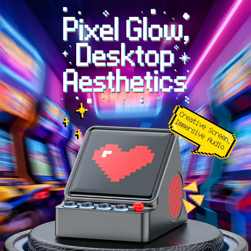 Retro Gaming Corps - Kotak Audio Layar LED Pixel Art