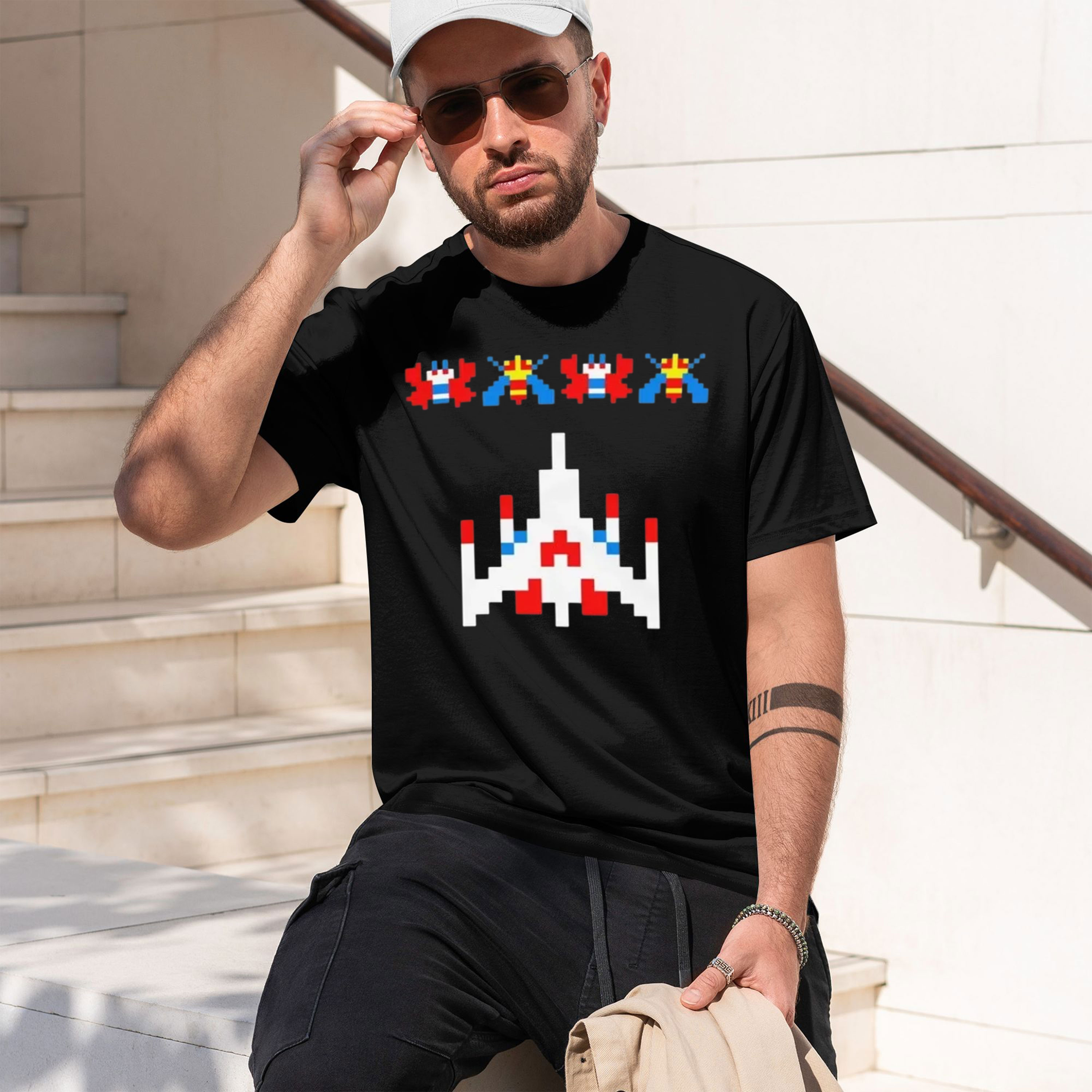 Retro Gaming Style - Kaus Vintage Game Video Galaga Arcade
