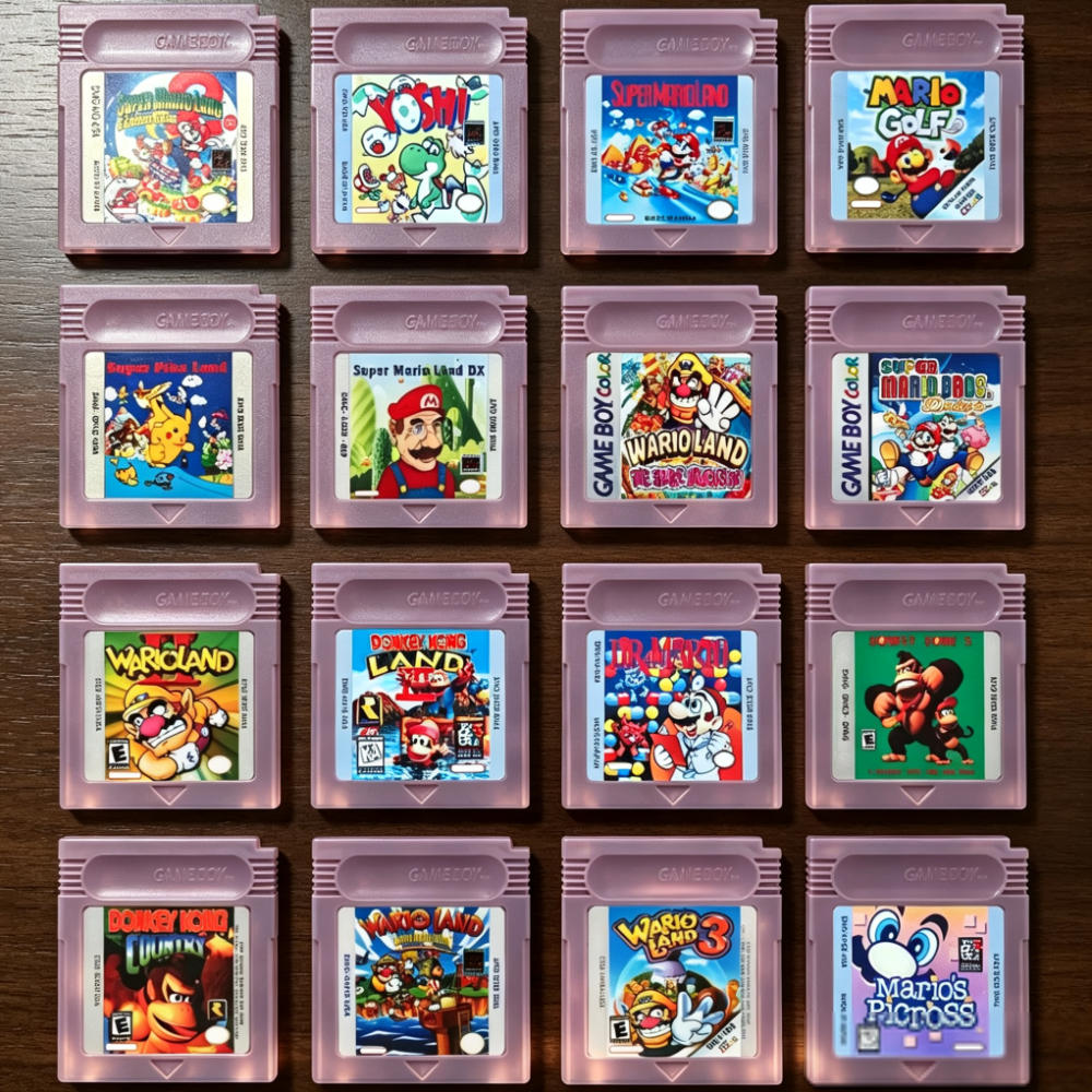 Retro Game Card - Kartrid Game Vintage Klasik Seri Wario