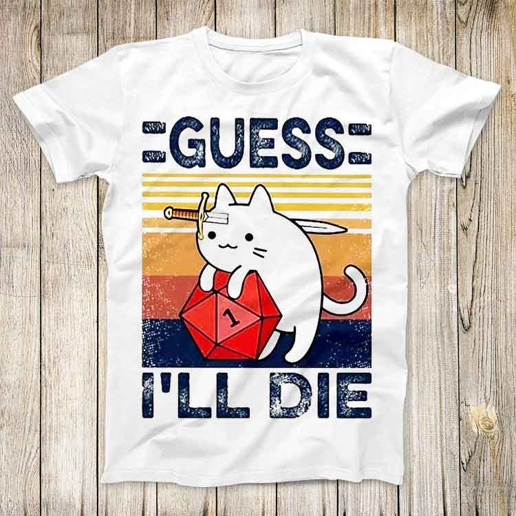 Retro Gaming Style - Kaos Lucu Motif Kucing Guess I
