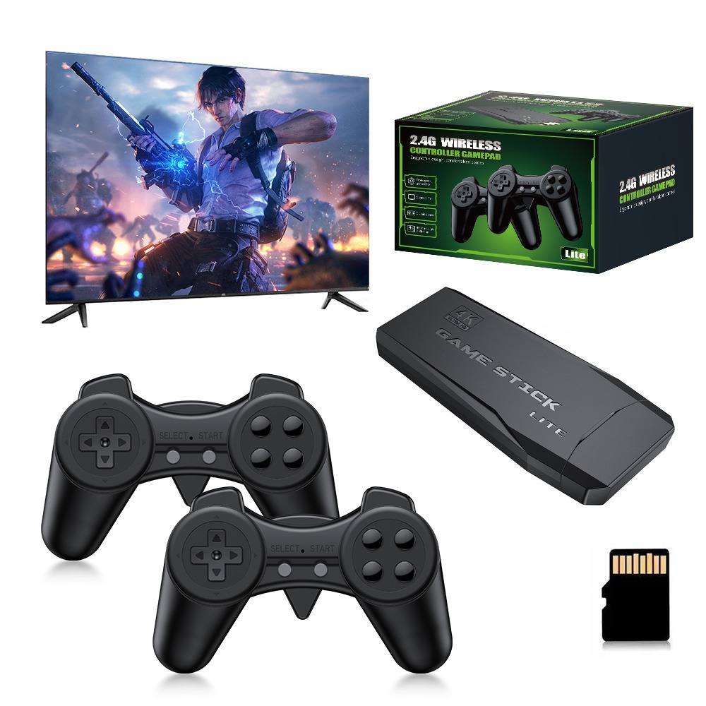 Retro Gaming Upscaler - Konsol Game Stick Retro 4K Portabel