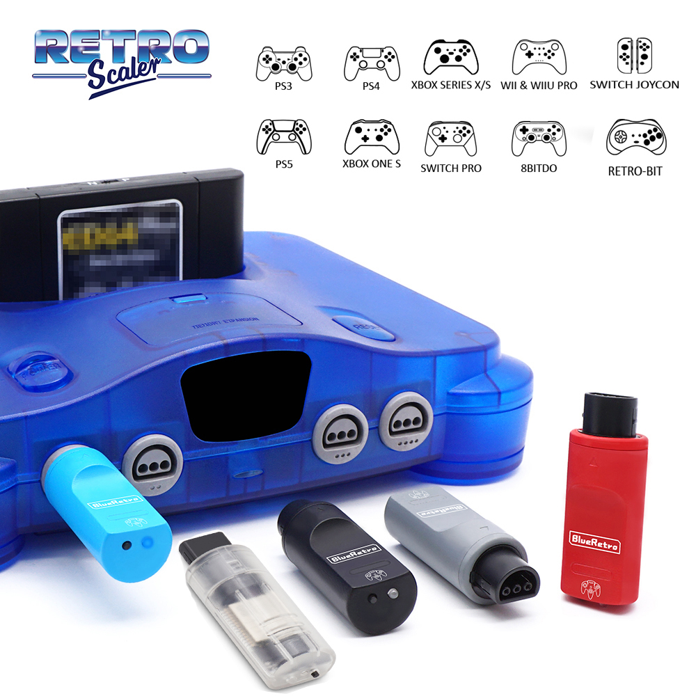 Retro Gaming Raspberry Pi - Adaptor Pengontrol Game Nirkabel RetroScaler BlueRetro