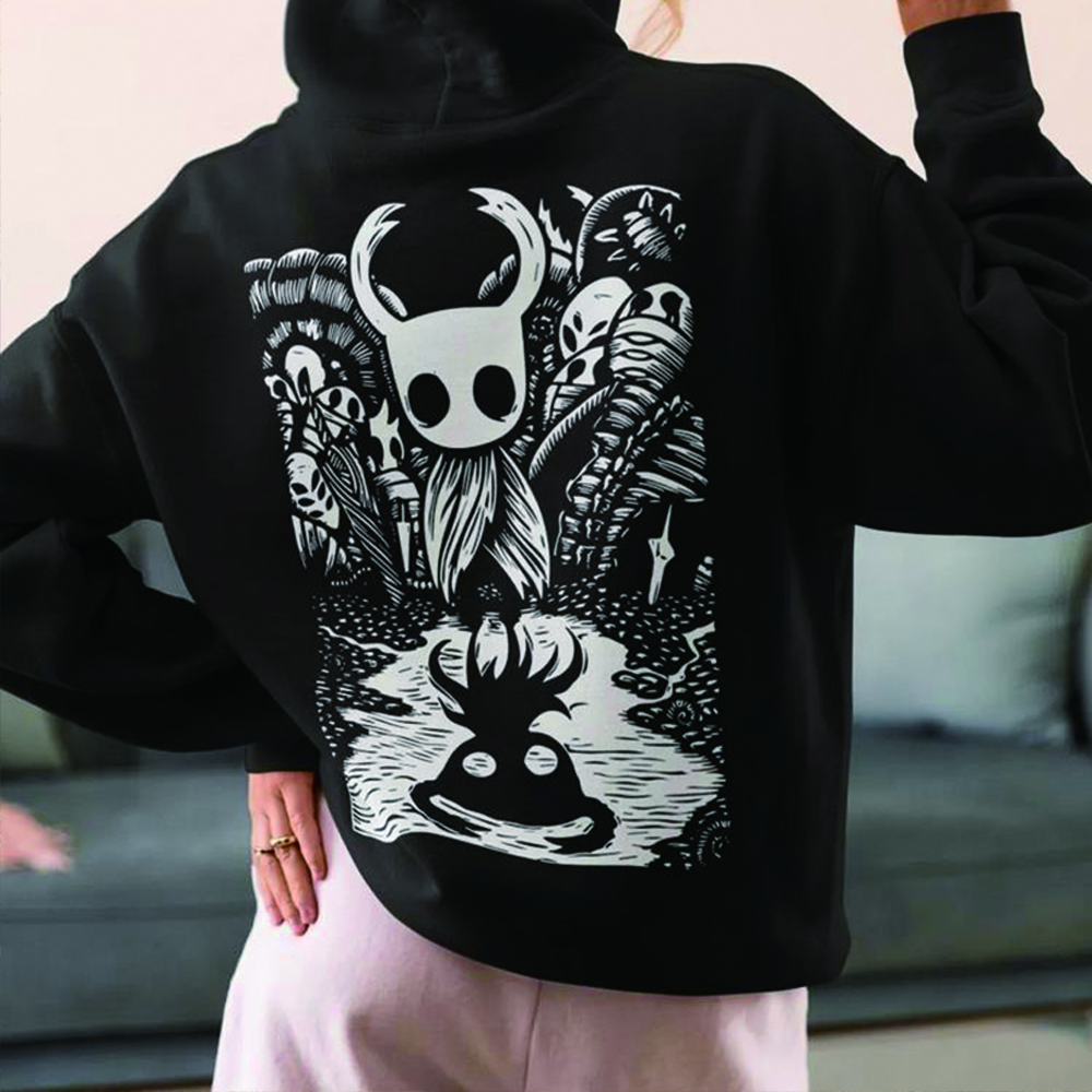 Retro Knight Gaming - Hoodie Gaming Hollow Knight Uniseks Kaus