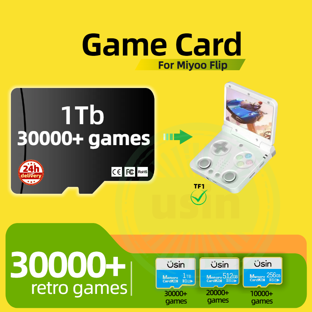 Retro Gaming Tablet - Kartu Permainan untuk Miyoo Flip 30000