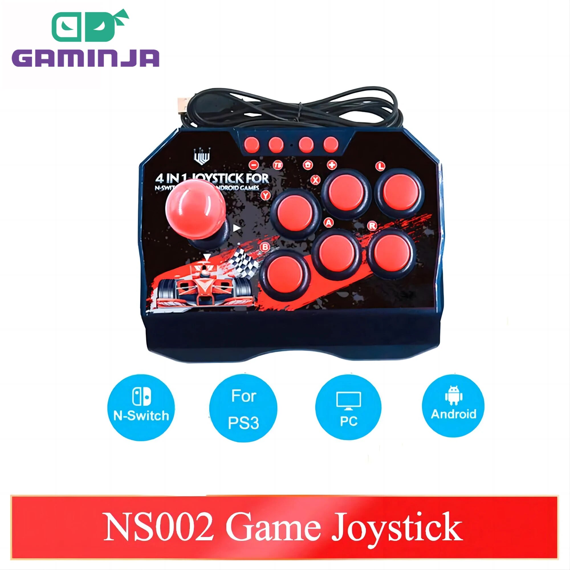 Retro Gaming Raspberry Pi - GAMINJA NS002 4 In 1 Retro