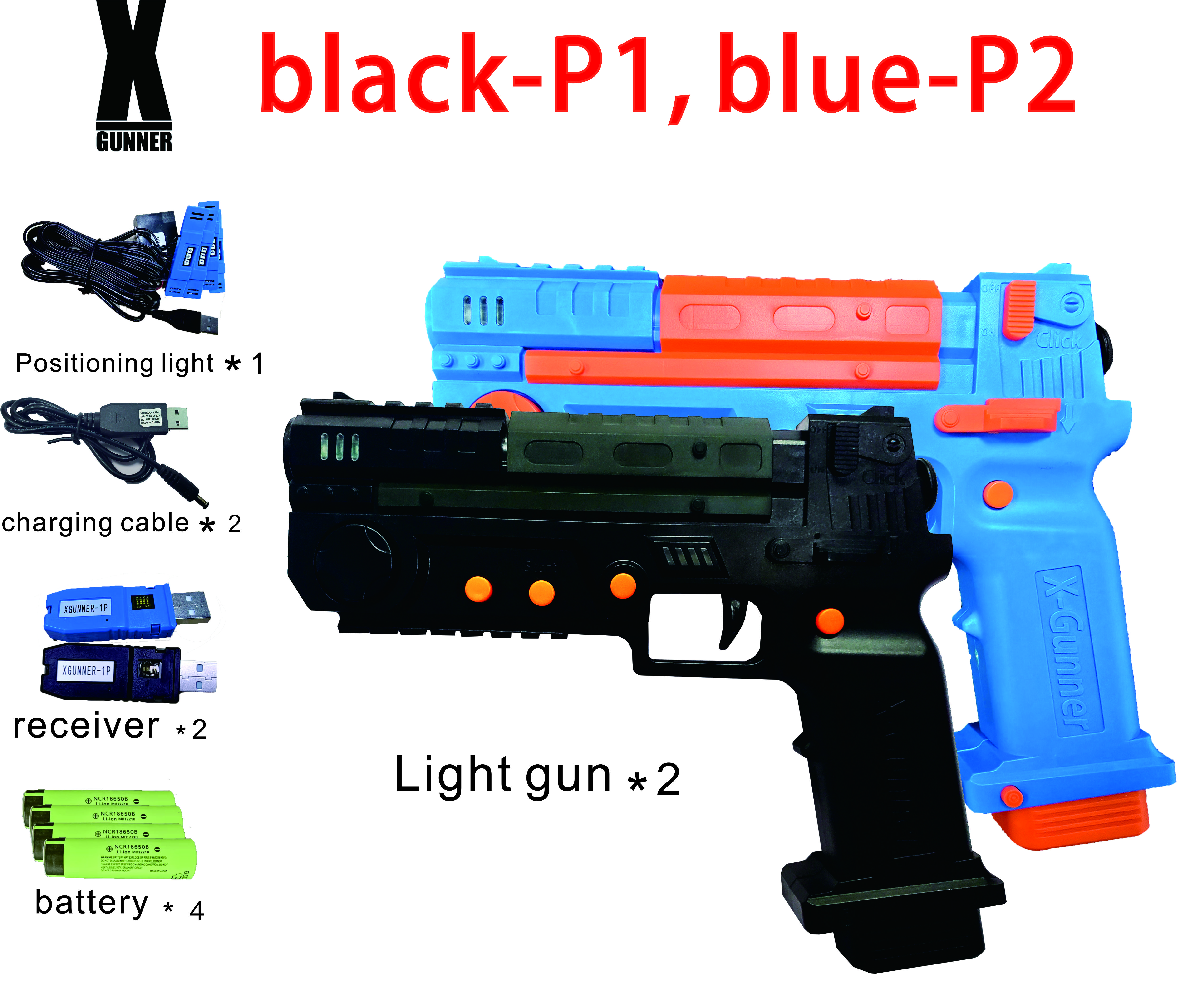 Retro Gaming Gun - X-GUNNER XGUNNER 2.4G pistol lampu gaming