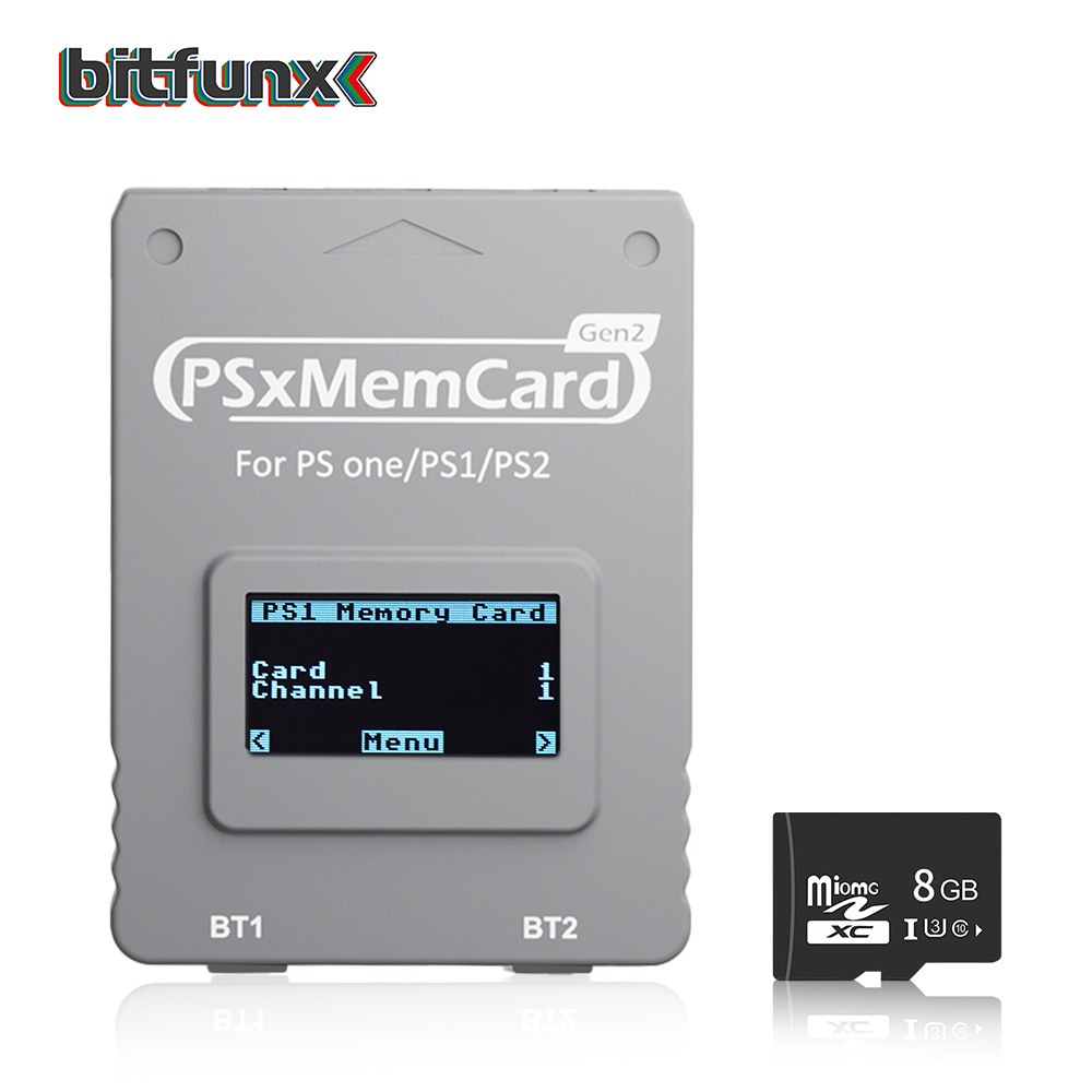 Retro Gaming Upscaler - Bitfunx PSxMemCard Gen2 Store Hemat Game