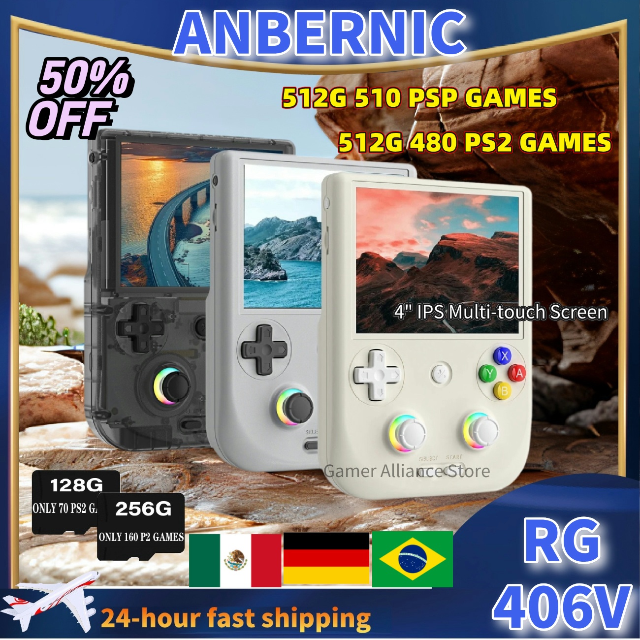Retro Gaming Upscaler - ANBERNIC RG406V RG 406V Konsol Game