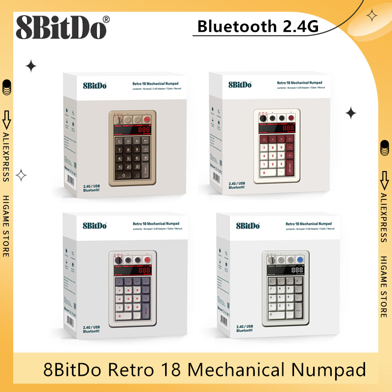 Retro Gaming Corps - 8BitDo Retro 18 Mekanik Numpad Bluetooth