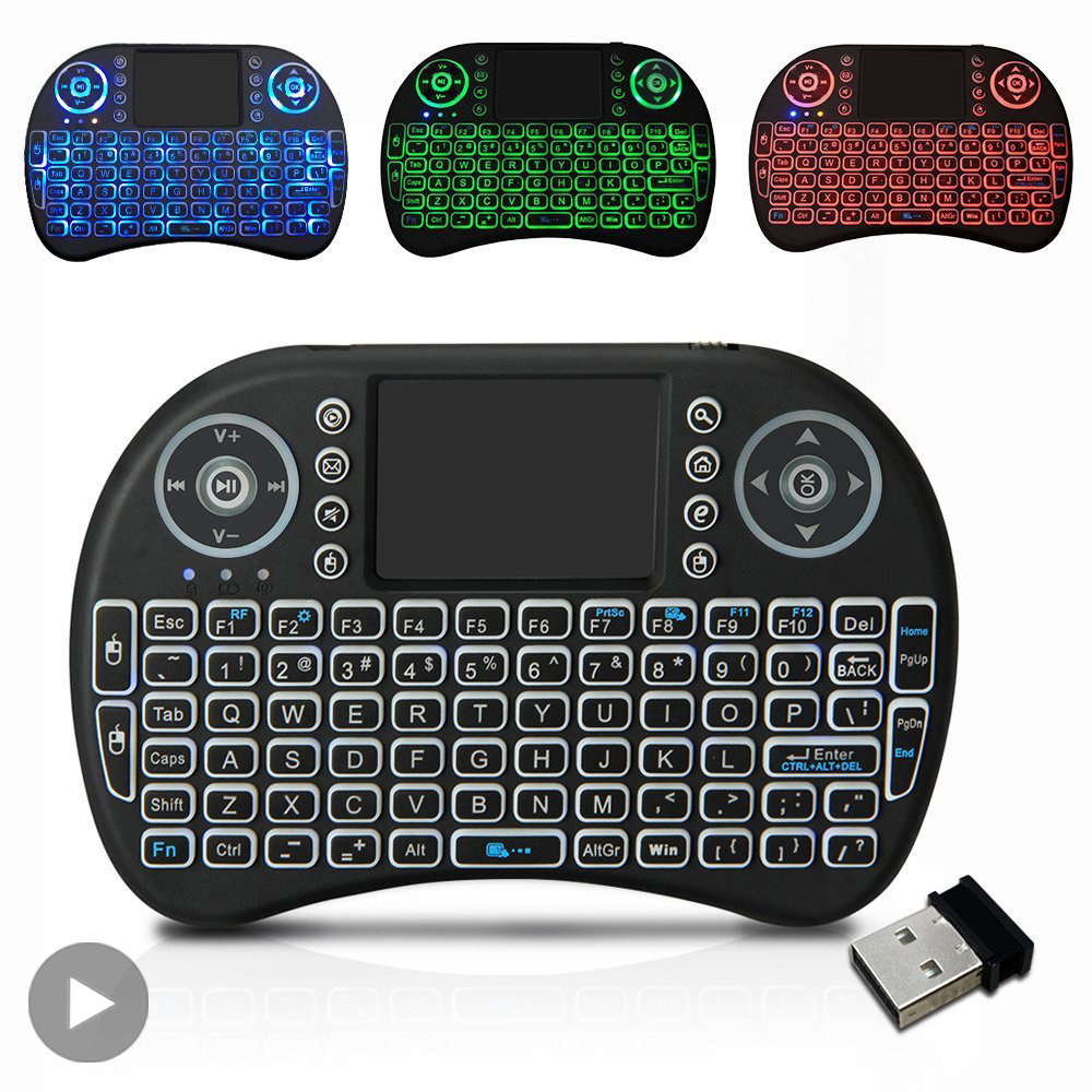 Retro Gaming Corps - Keyboard Mini Nirkabel dengan Lampu Latar