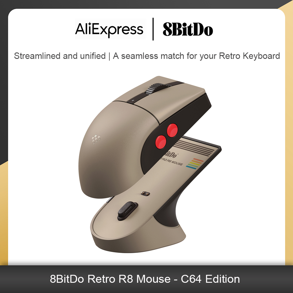 Retro Gaming Style - Mouse 8Bitdo Retro R8 dengan Dock