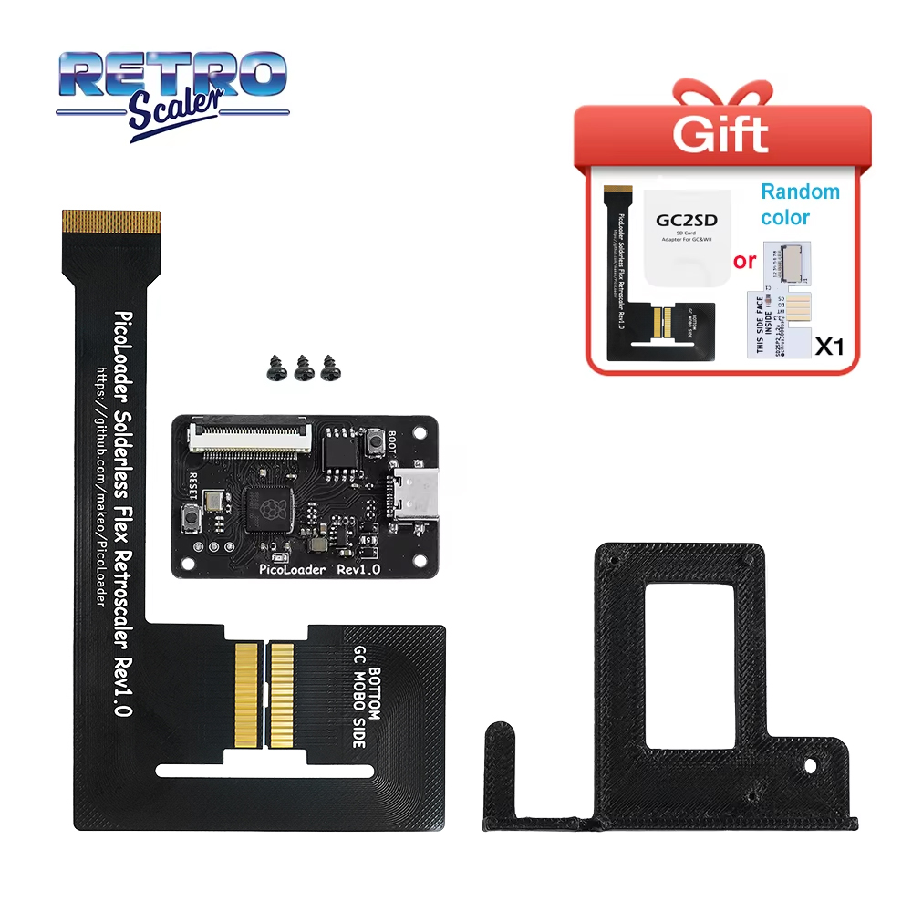 Retro Gaming Upscaler - RetroScaler Black PicoLoader Flex Cable Tidak
