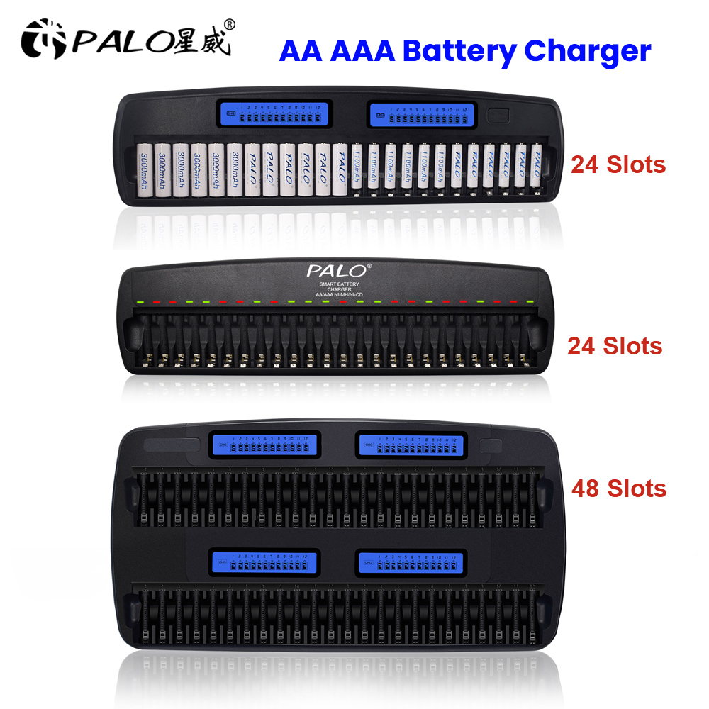 Rechargeable Battery Aa - PALO pengisi daya baterai pintar 24/36/48