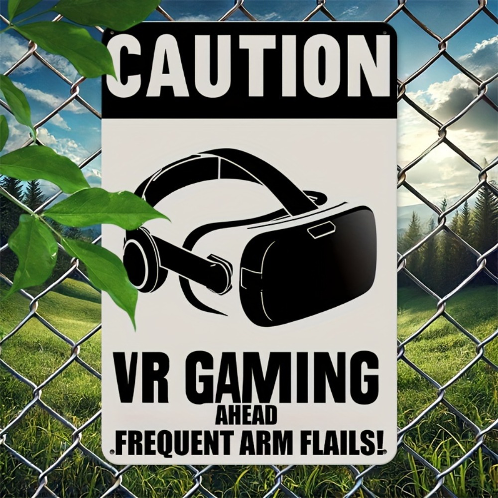 1 Buah Papan Tanda Logam VR Ga - Retro Gaming Vr ulasan dan harga