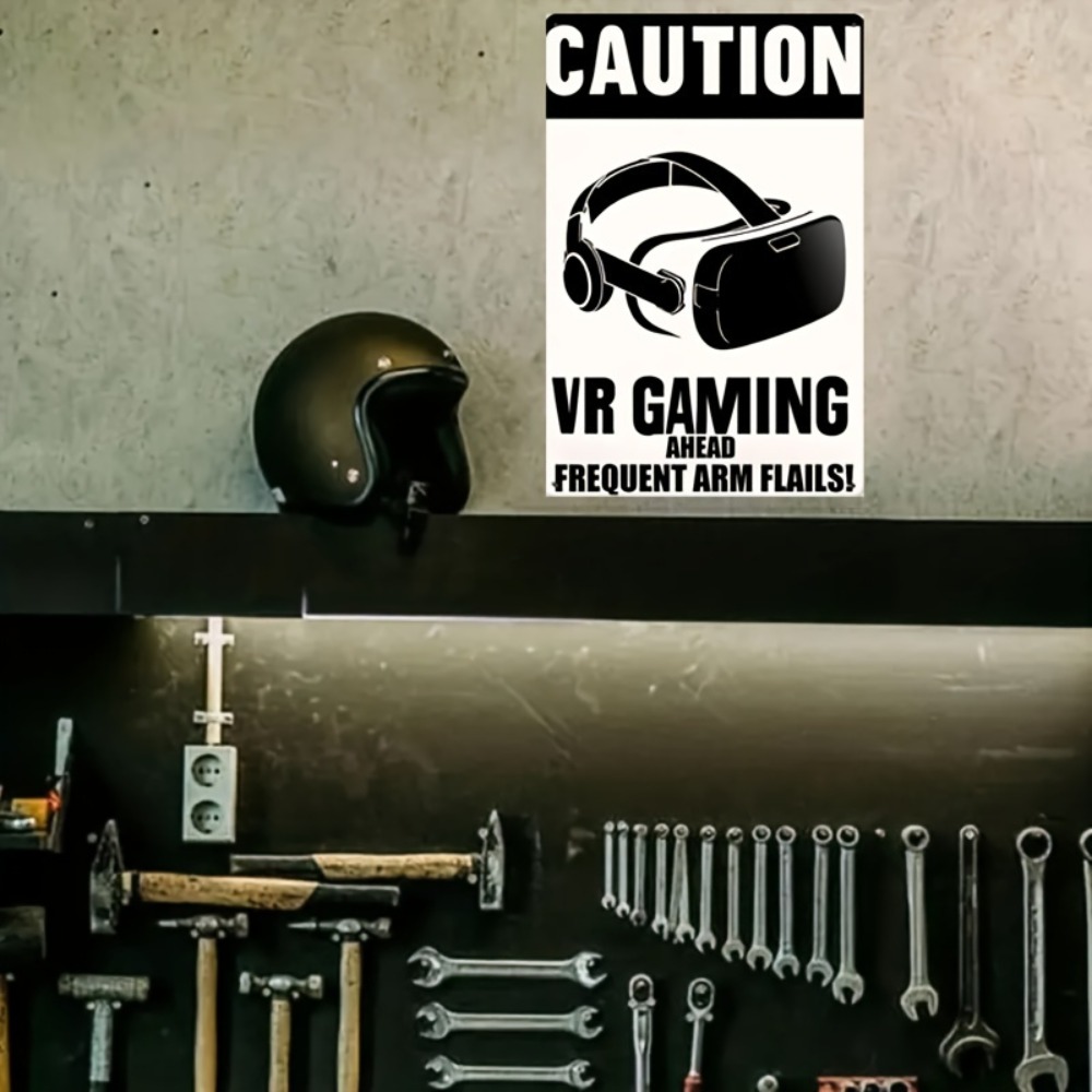 1 Buah Papan Tanda Logam VR Ga - Retro Gaming Vr ulasan dan harga
