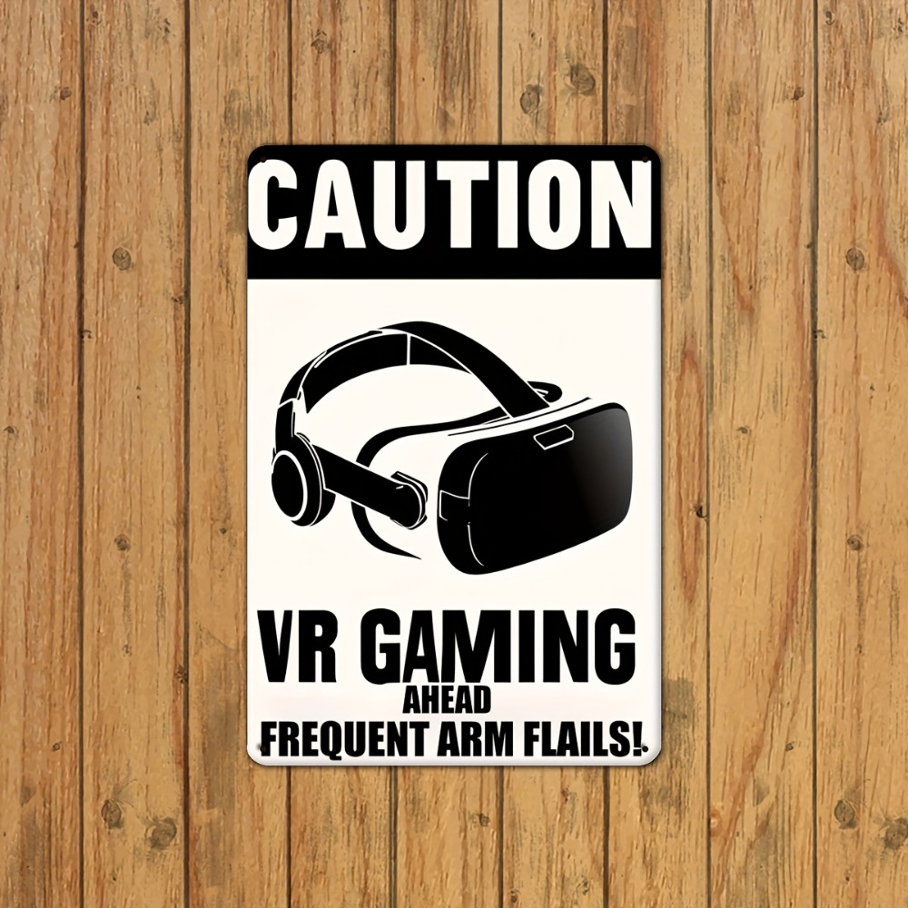 1 Buah Papan Tanda Logam VR Ga - Retro Gaming Vr ulasan dan harga