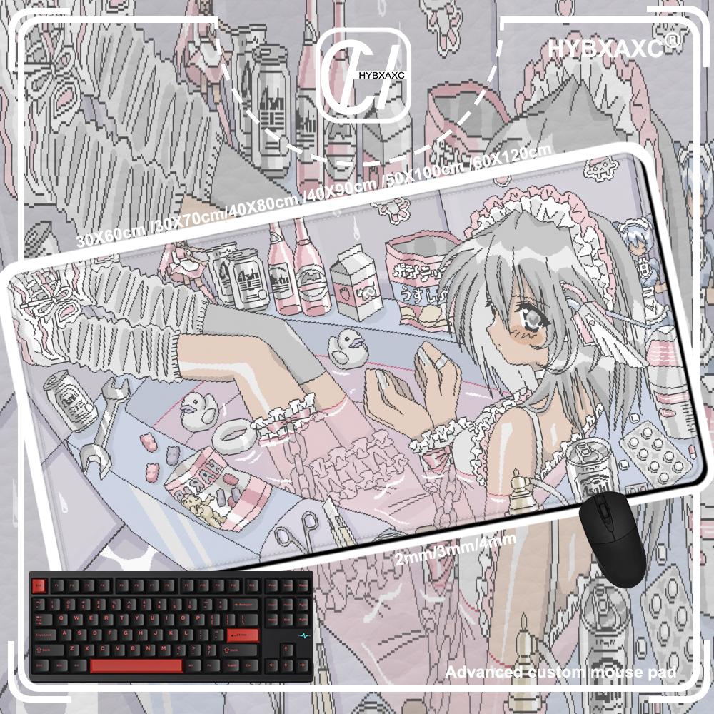 Alas Mouse Gadis Anime Pixel A - Retro Gaming Desk Setup ulasan dan harga