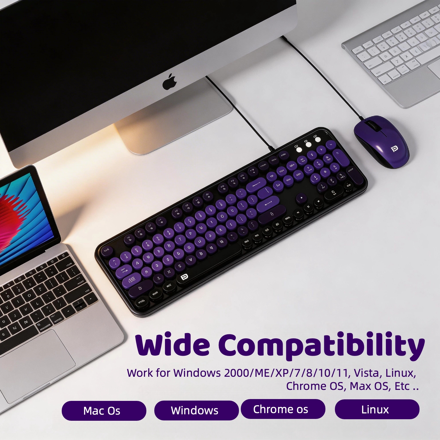 Set Keyboard dan Mouse Estetis - Retro Gaming Corps ulasan dan harga