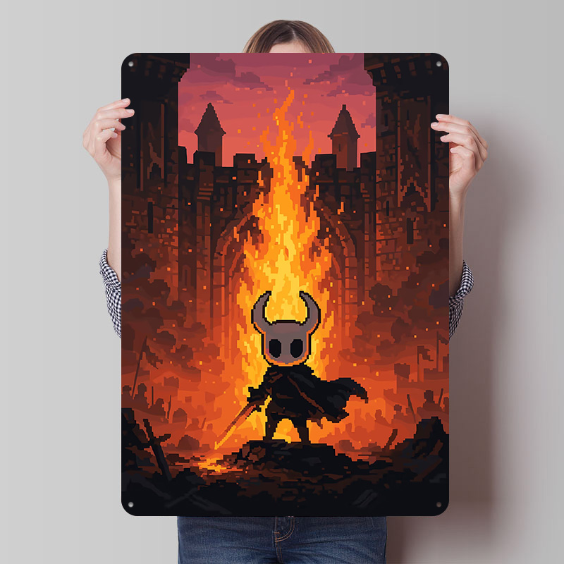 Poster Cetak Ksatria di Depan  - Retro Knight Gaming ulasan dan harga