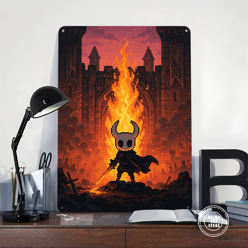 Poster Cetak Ksatria di Depan  - Retro Knight Gaming ulasan dan harga