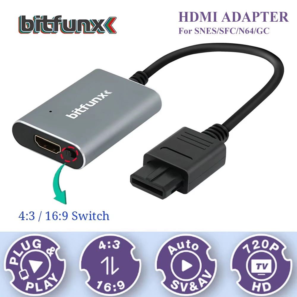 Bitfunx 720P Svideo / AV Ke Ad - Retro Handheld Console ulasan dan harga