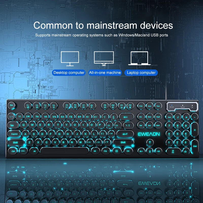 Set Keyboard dan Mouse Retro P - Retro Gaming Keyboard And Mouse ulasan dan harga