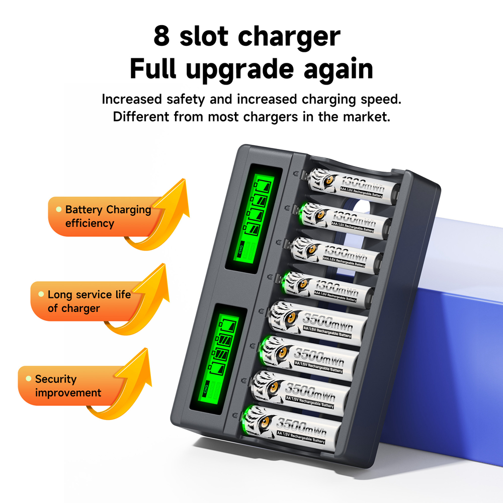 PALO Pengisi Daya Baterai 4-8  - Rechargeable Battery Aa ulasan dan harga