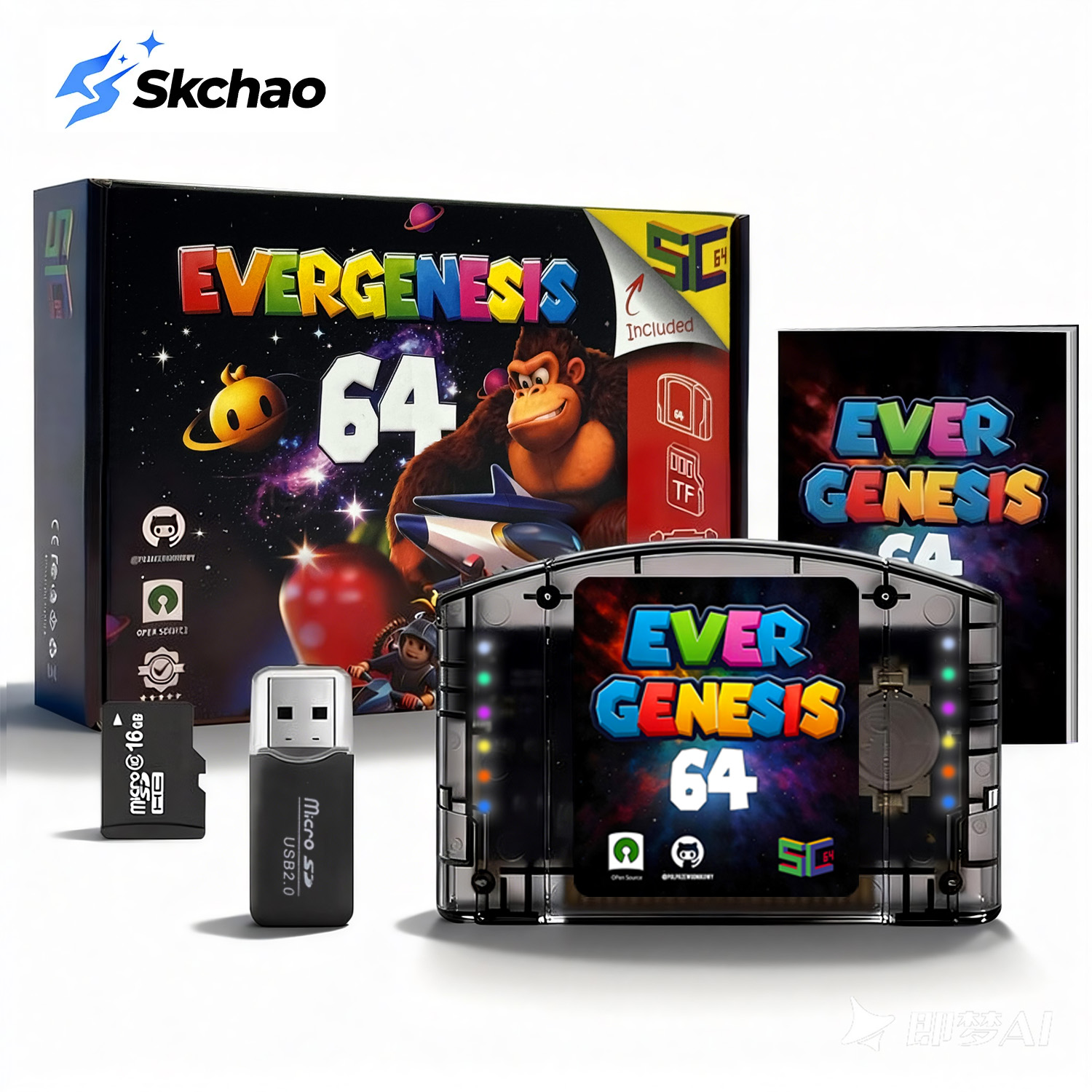 11000 dalam 1 SC64 Flash Cart  - Retro Gaming Raspberry Pi ulasan dan harga