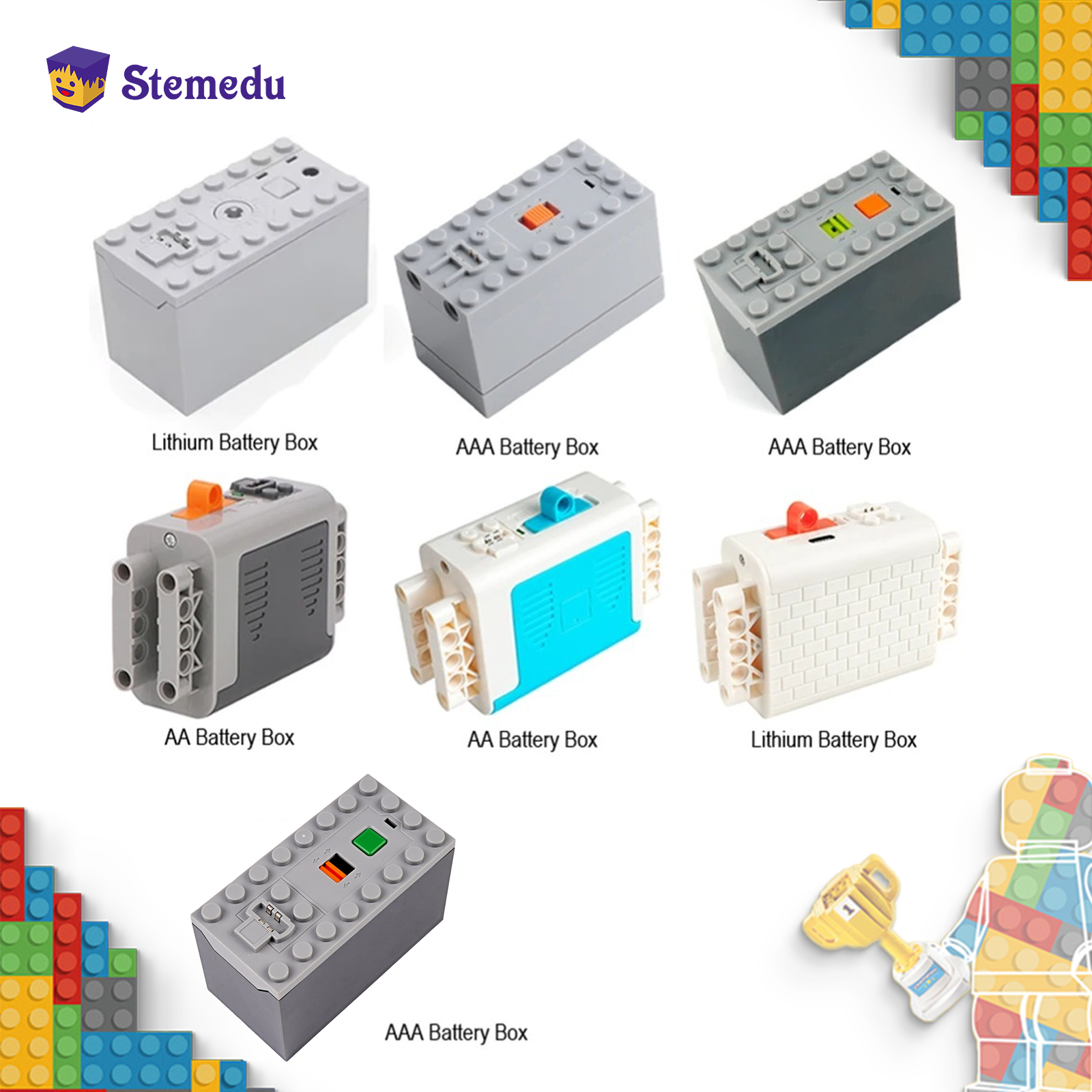 MOC Kotak Baterai AA /AAA Isi  - Rechargeable Battery Aa ulasan dan harga