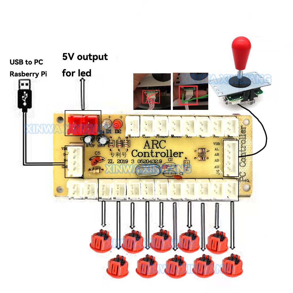 SANWA konsol permainan mesin A - Retro Gaming Raspberry Pi ulasan dan harga