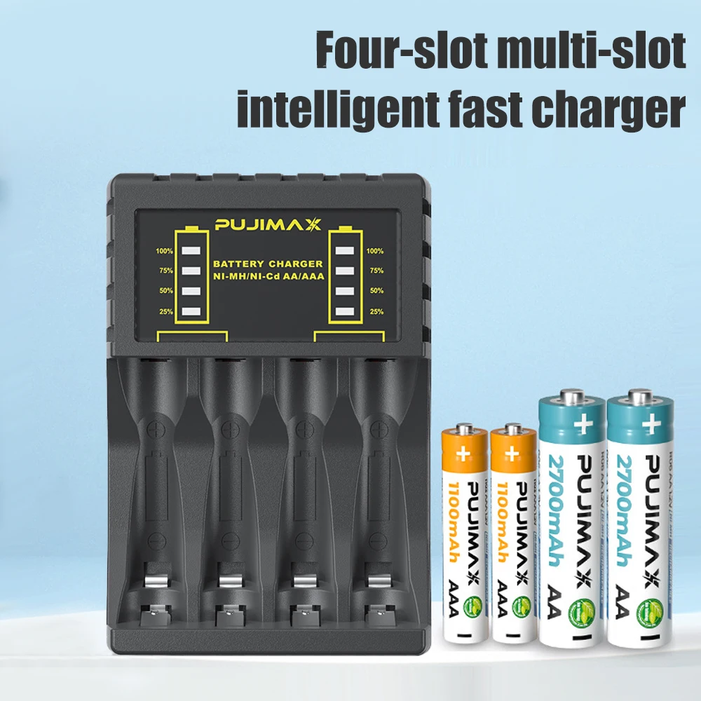 Pengisi daya baterai AA/AAA 4  - Rechargeable Battery Aa ulasan dan harga
