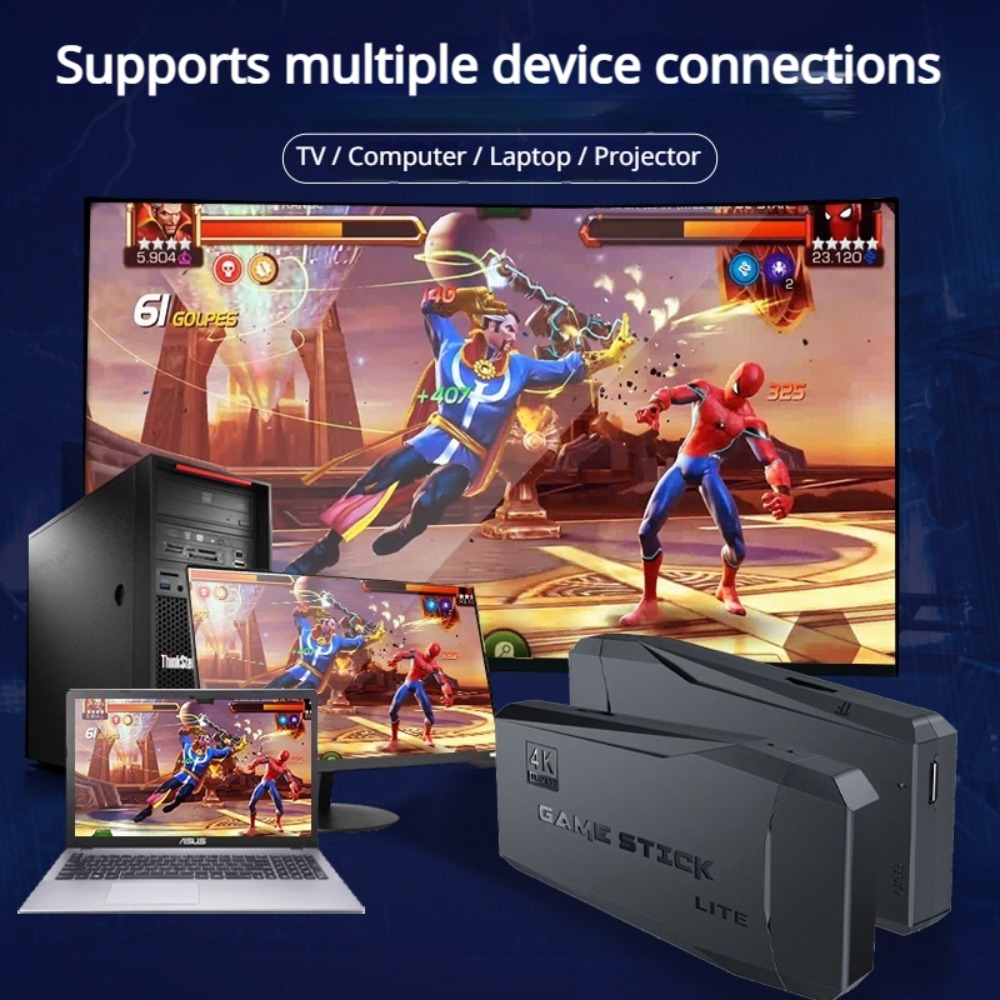 Konsol Game Stick Retro 4K Por - Retro Gaming Upscaler ulasan dan harga