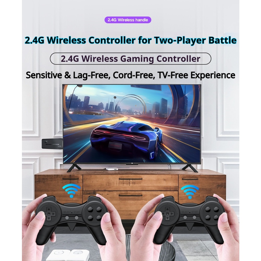 Konsol Game Stick Retro 4K Por - Retro Gaming Upscaler ulasan dan harga