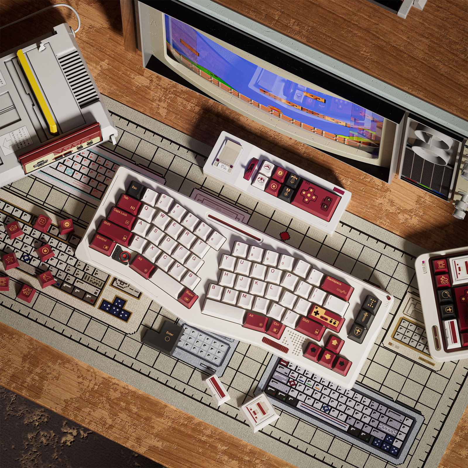 80Retros FC1983 Keycaps Gaya K - Retro Gaming Style ulasan dan harga