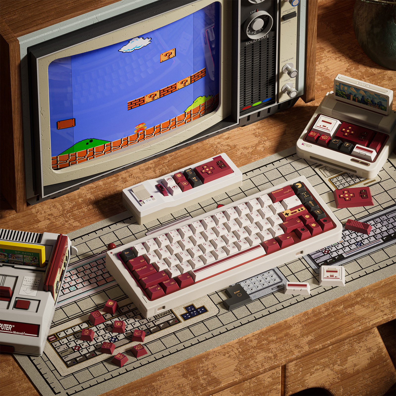 80Retros FC1983 Keycaps Gaya K - Retro Gaming Style ulasan dan harga