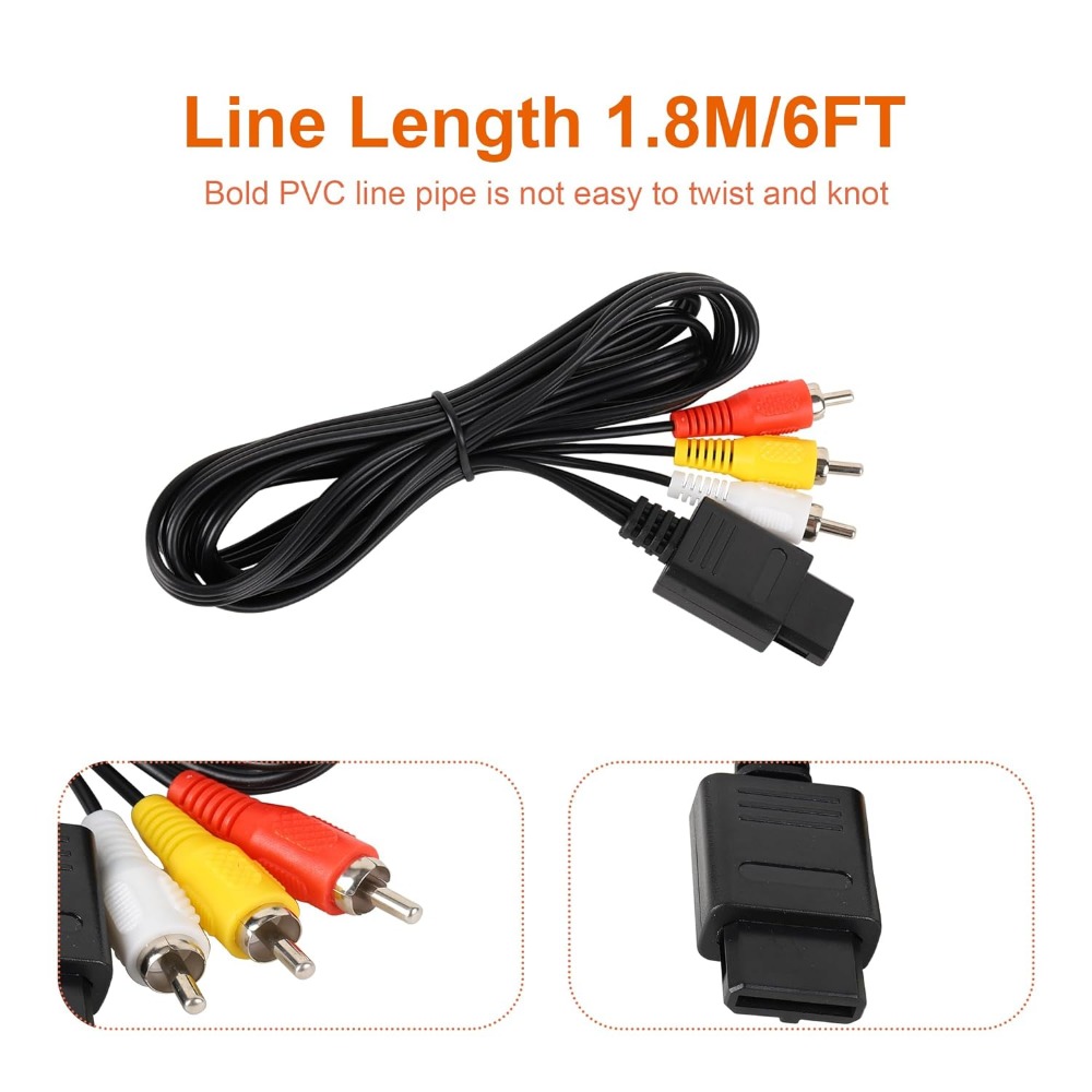 N64/Gamecube/SNES/SFC kabel AV - Retro Gaming Cable ulasan dan harga