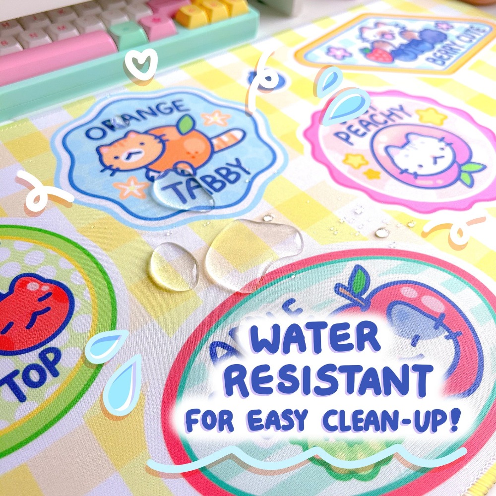 Alas Meja Fruit Kitty Mousepad - Retro Gaming Desk Setup ulasan dan harga