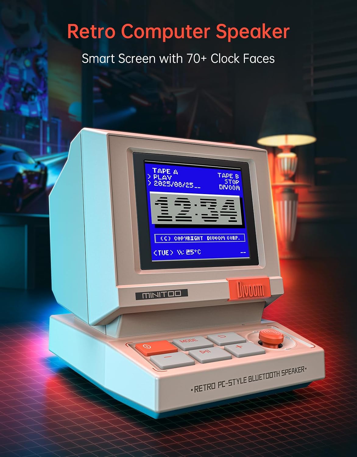 Speaker Mini Bergaya PC Retro  - Retro Gaming Desk Setup ulasan dan harga