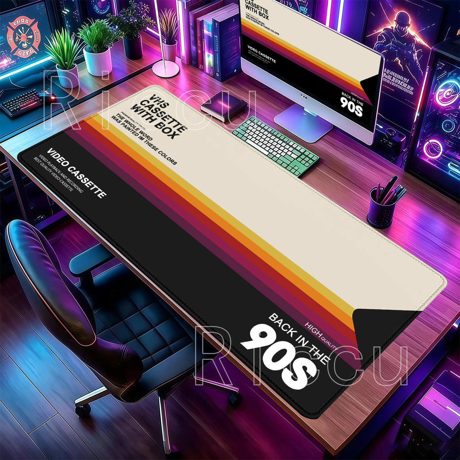 Alas Mouse HD Printing Gaya Re - Retro Gaming Keyboard And Mouse ulasan dan harga
