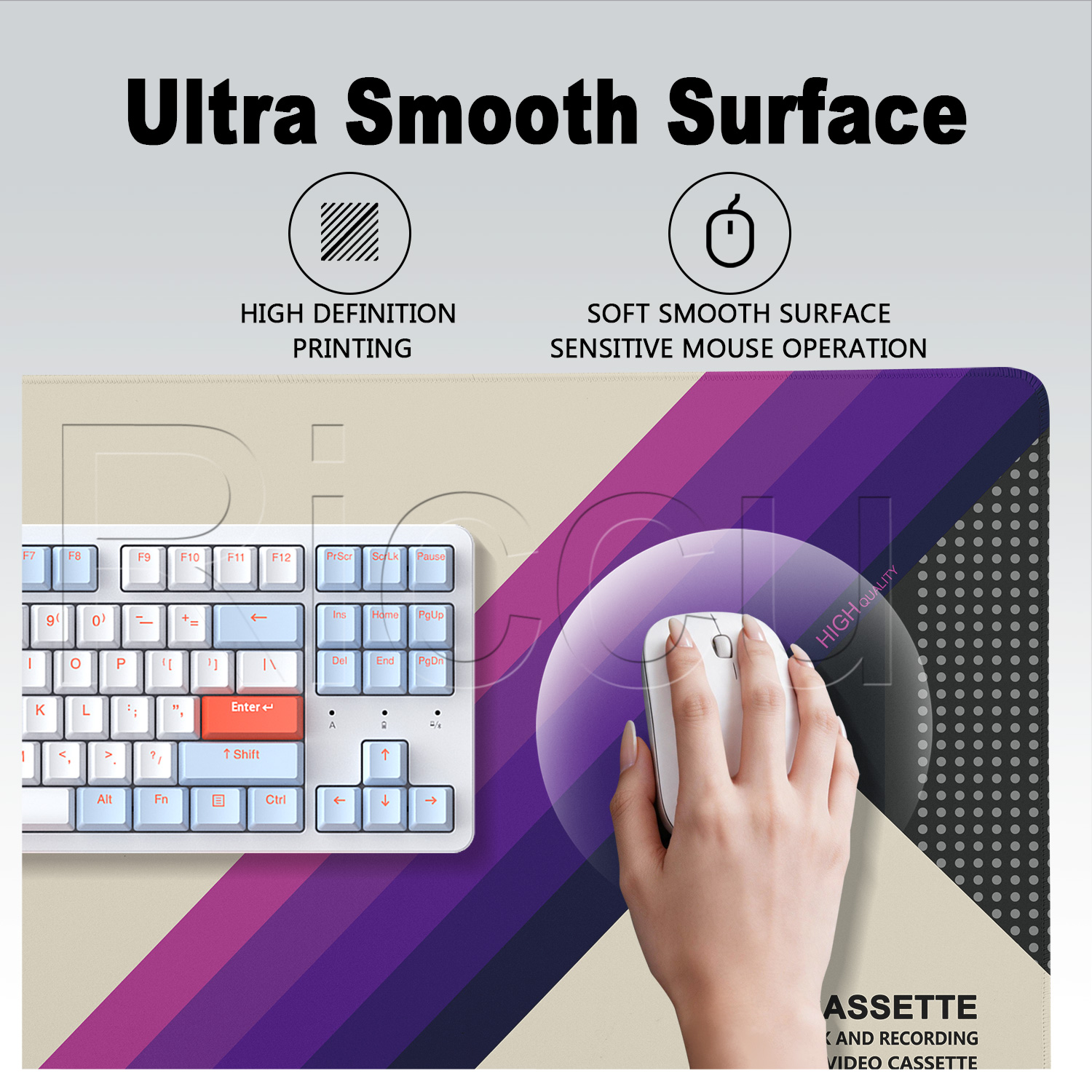Alas Mouse HD Printing Gaya Re - Retro Gaming Keyboard And Mouse ulasan dan harga